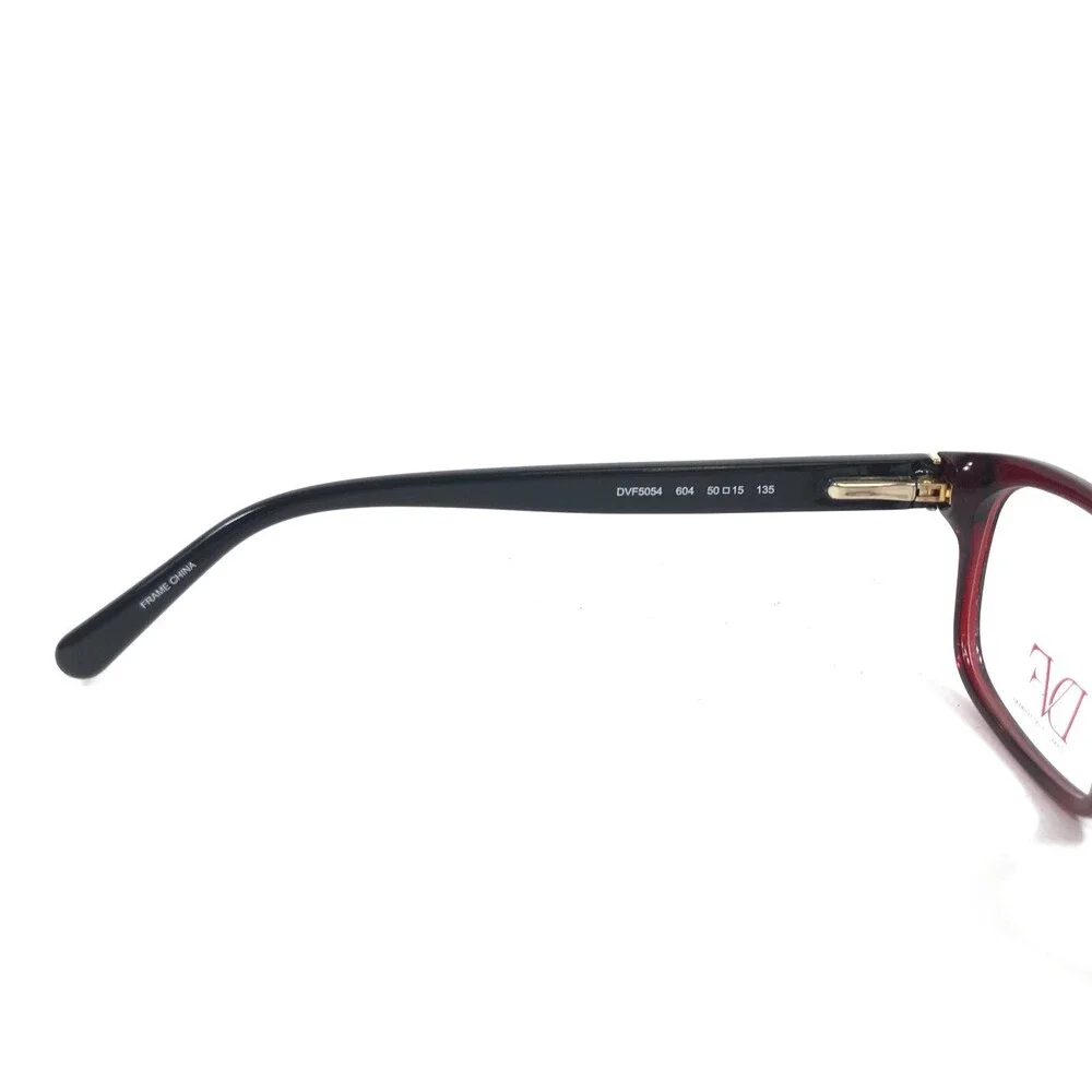 Diane Von Furstenberg Eyeglasses Frames DVF5054 604 Black Red Full Rim 50-15-135
